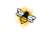 make modern minimalist business bee logo design
