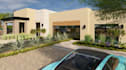 rebuild 3d architectural house design,4k render front elevation facade visualize