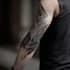 create sleeve tattoo design in geometric style