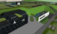 model and animate masterplan, 3d site urban townhouse plan, park, subdivision
