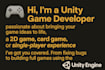 develop 2d game using unity engine