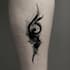 custom an abstract black tattoo design