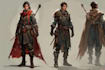 draw rpg character design and concept art