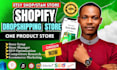 setup stan store, etsy shop, one product shopify store or spa website design