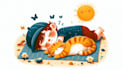 draw children story book illustration and kids picture book