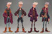 design stylized character concept art and illustration