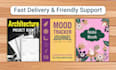 design logbook, journal, planner, and low content book for KDP