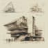 sketch architecture concept illustrations