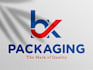 design a minimal modern packaging logo