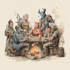 draw your dnd group party illustration
