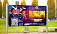 design amazing church banner, event retractable or rollup
