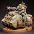draw warhammer 40k figures with miniature action model