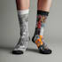 draw a custom and pattern socks design