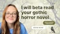 beta read your fantasy or romance novel and critique your book