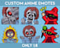 draw custom emotes anime for twitch, discord, vtuber