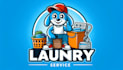 design awesome mascot laundry service logo only 15 hours