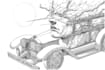 do a highly detailed graphic line art and sketch