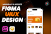 design mobile app UI UX with wireframe and prototype