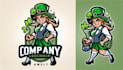 design female leprechaun logo within 12 hours