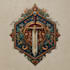 make medieval, fantasy, rpg gaming logo
