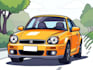 draw your car into vector cartoon portrait
