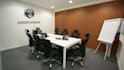 design office,custom zoom virtual background with 3d logo