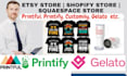 design print on demand product, set up store, printful, printify, gelato design