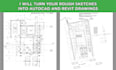 turn your rough sketches into autocad and revit drawings