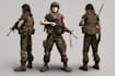 draw 2d game art military character design