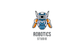 design modern robot logo