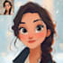 make a disney couple cartoon portrait