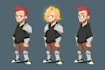 design a 2d cartoon character
