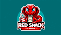 design red snack viper mascot logo with source file in 12 hours