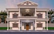 restyle classic house,elavation rendering ,luxury mansion, colonial house facade