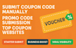 submit coupon code manually promo code submission top coupon websites vouchers