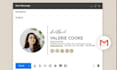 create a professional clickable HTML email signature