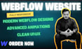 design modern webflow website