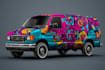 do car wrap design, vehicle wrap design, van wrap design