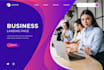 create a responsive and modern landing page with clean code