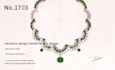 create a hand drawn necklace design with your stone