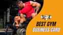 design professional gym trainer business cards