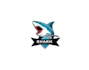 design a creative shark logo for ocean or marine brands
