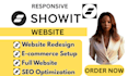 design redesign  showit customize showit website template onpage SEO