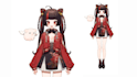 create and rig your anime pfp oc sketch into a live2d vtuber model commission
