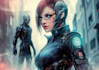 draw a fantasy, sci fi, character with hyperrealistic style