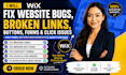fix broken buttons, fix broken links, and fix website cta with fix click issues