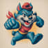 create retro vintage mascot cartoon illustration