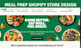 design a food delivery website or meal prep subscription shopify store