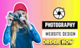 build modern photography website portfolio website online booking event website