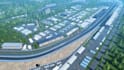 craft 3d race track,site map,render landscape,tarmac,field turf,cgi environment